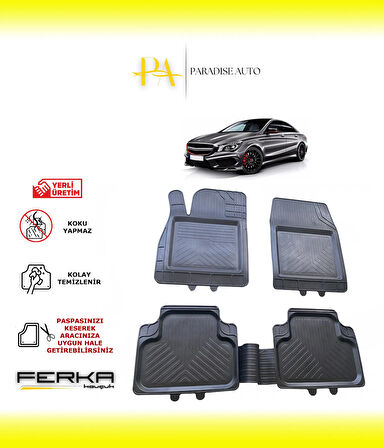 Mercedes CLA Serisi W117 SW 2013-2019 Uyarlanabilir Universal Havuzlu Paspas