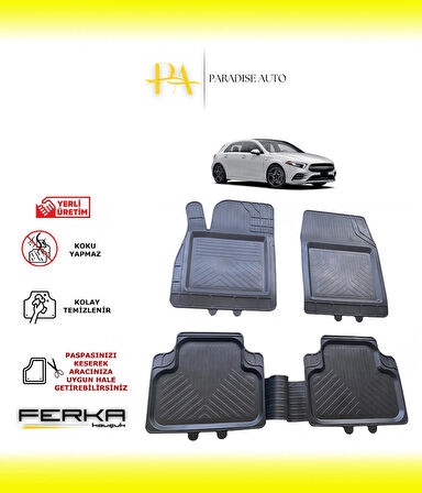 Mercedes A Serisi A200 W177 2018 ve Üstü Uyarlanabilir Universal Havuzlu Paspas