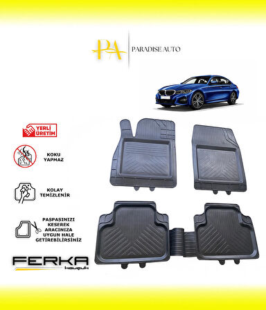 Bmw 3 Serisi G20 2018 ve Üstü Uyarlanabilir Universal Havuzlu Paspas