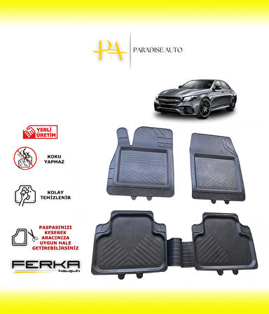Mercedes E Serisi W213 2015-2020 Uyarlanabilir Universal Havuzlu Paspas