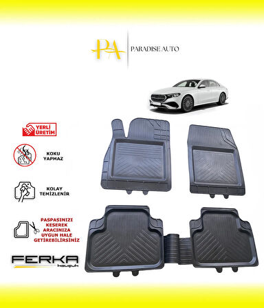 Mercedes E Serisi W214 2021 ve Üstü Uyarlanabilir Universal Havuzlu Paspas