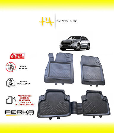 Mercedes EQC Suv (N293) 2019 ve Üstü Uyarlanabilir Universal Havuzlu Paspas