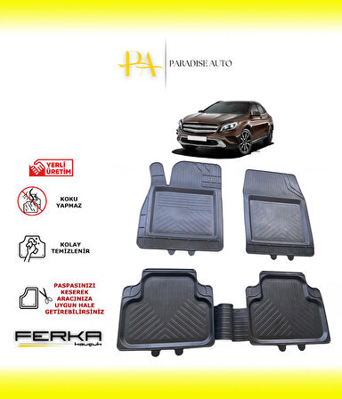 Mercedes GLA Serisi X156 2013-2019 Uyarlanabilir Universal Havuzlu Paspas