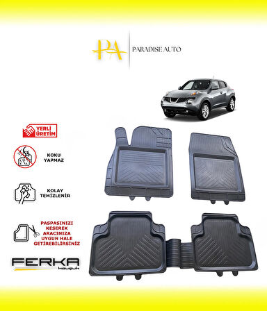 Nissan Juke 2010-2018 Uyarlanabilir Universal Havuzlu Paspas