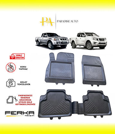 Nissan Sky Star NP300  1998-2015 Uyarlanabilir Universal Havuzlu Paspas