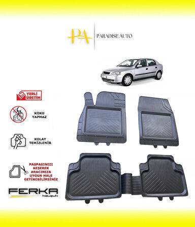 Opel Astra G 1998-2004 Uyarlanabilir Universal Havuzlu Paspas