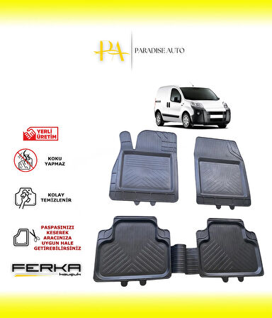 Peugeot Bipper Ön 2 Parça 2008 ve Üstü Uyarlanabilir Universal Havuzlu Paspas