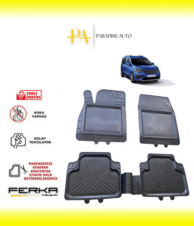 Renault Express 2021 ve Üstü Uyarlanabilir Universal Havuzlu Paspas