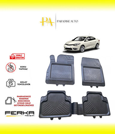 Renault Fluence 2010 ve Üstü Uyarlanabilir Universal Havuzlu Paspas
