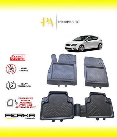 Seat Leon 3 2013-2020 Uyarlanabilir Universal Havuzlu Paspas