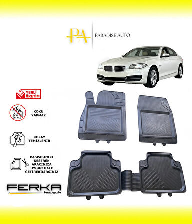 Bmw 5 Serisi F10 X-Drive Makyajlı 2013-2016 Uyarlanabilir Universal Havuzlu Paspas