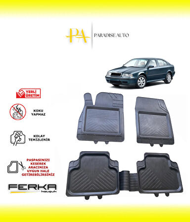 Skoda Octavia 1 1996-2004 Uyarlanabilir Universal Havuzlu Paspas