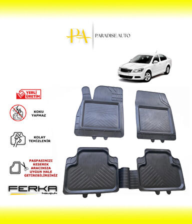 Skoda Octavia 2 2008-2013 Uyarlanabilir Universal Havuzlu Paspas