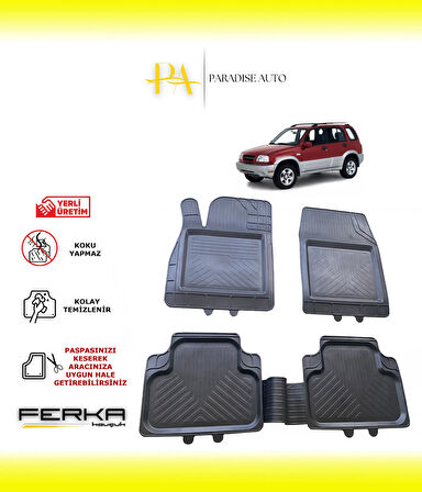 Suzuki Grand Vitara 1998-2005 Uyarlanabilir Universal Havuzlu Paspas