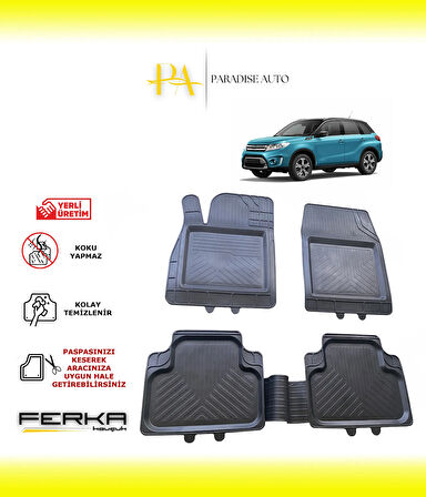 Suzuki Vitara 4 2015 ve Üstü Uyarlanabilir Universal Havuzlu Paspas