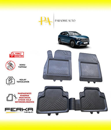 TOGG T10X 2023 ve Üstü Uyarlanabilir Universal Havuzlu Paspas