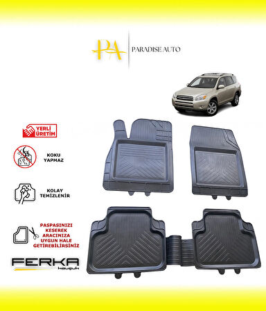 Toyota RAV4-3 2005-2013 Uyarlanabilir Universal Havuzlu Paspas
