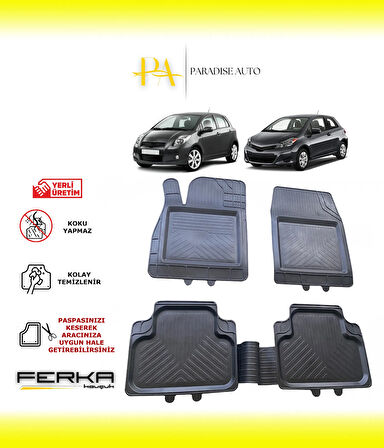 Toyota Yaris 2-3 2005-2013 Uyarlanabilir Universal Havuzlu Paspas