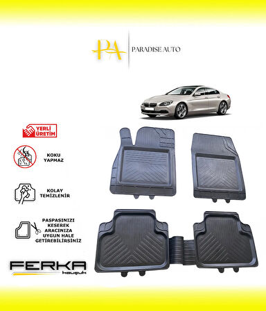 Bmw 6 Serisi  F06 2011-2018 Uyarlanabilir Universal Havuzlu Paspas