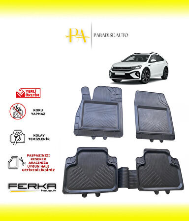 Volkswagen Taigo 2021 ve Üstü Uyarlanabilir Universal Havuzlu Paspas