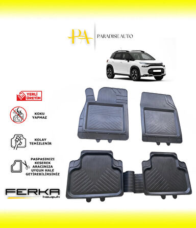 Citroen C3 2021 ve Üstü Uyarlanabilir Universal Havuzlu Paspas