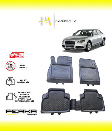 Audi A4 2008-2016 Uyarlanabilir Universal Havuzlu Paspas
