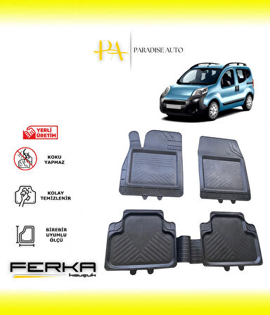 Citroen Nemo 2008 ve Üstü Uyarlanabilir Universal Havuzlu Paspas