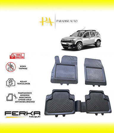 Dacia Duster 2011-2017 Uyarlanabilir Universal Havuzlu Paspas