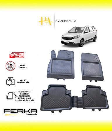 Dacia Lodgy 2012 ve Üstü Uyarlanabilir Universal Havuzlu Paspas