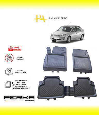 Dacia Logan 2004-2012 Uyarlanabilir Universal Havuzlu Paspas