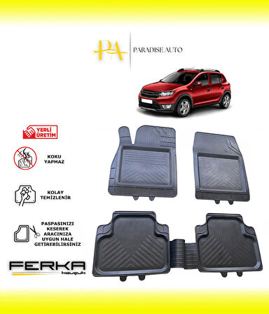 Dacia Sandero 2013-2020 Uyarlanabilir Universal Havuzlu Paspas