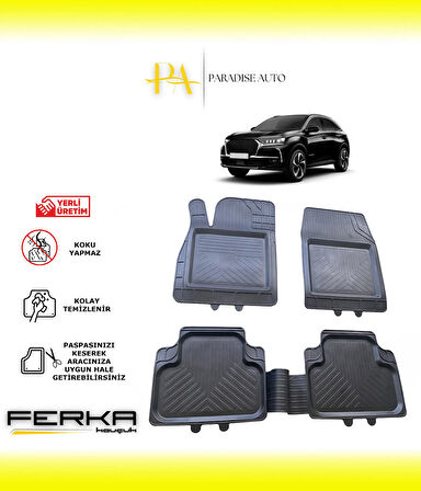 DS DS7 Crossback 2017 ve Üstü Uyarlanabilir Universal Havuzlu Paspas