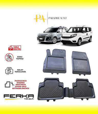 Fiat Doblo 2010-2019 Uyarlanabilir Universal Havuzlu Paspas