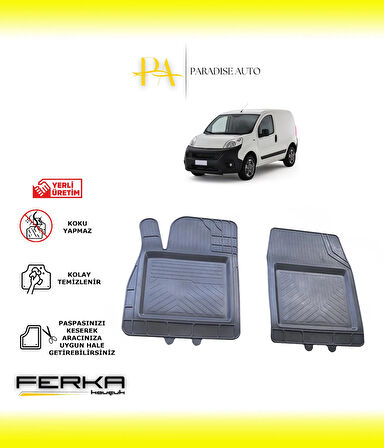 Fiat Fiorino Ön 2 Parça 2008 ve Üstü Uyarlanabilir Universal Havuzlu Paspas