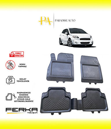 Fiat Grande Punto 2006 ve Üstü Uyarlanabilir Universal Havuzlu Paspas