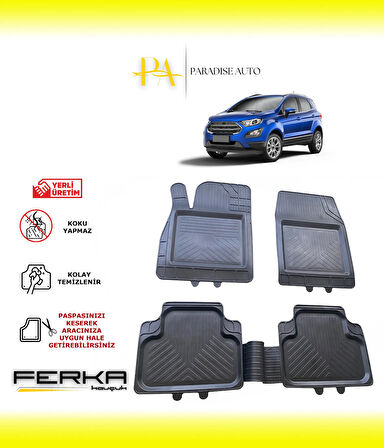 Ford Ecosport 2017 ve Üstü Uyarlanabilir Universal Havuzlu Paspas