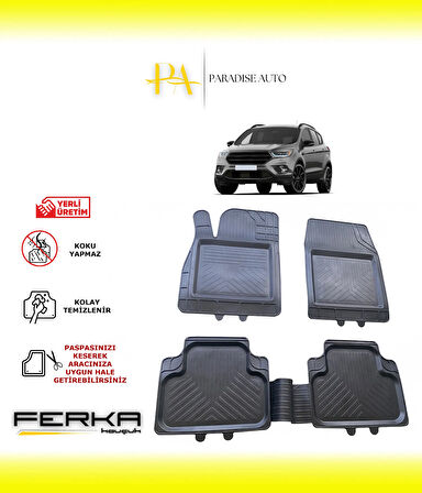 Ford Kuga 1 2008-2012 Uyarlanabilir Universal Havuzlu Paspas