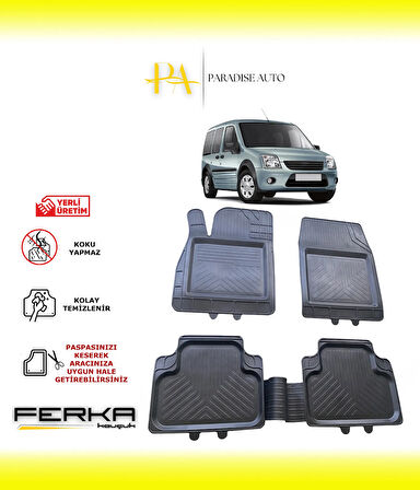 Ford Tourneo Connect 1 2002-2014 Uyarlanabilir Universal Havuzlu Paspas