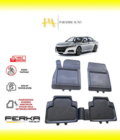 Honda Accord 10 2017 ve Üstü Uyarlanabilir Universal Havuzlu Paspas