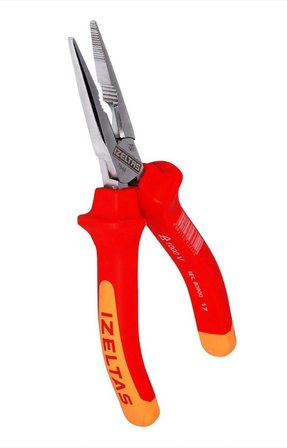 1000V İzoleli Elektrikçi Düz Uçlu Kargaburun 180mm