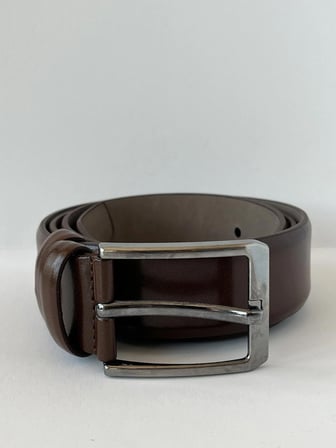 Ekuray Deri Ürünleri 3.5 Cm Koyu Kahverengi Erkek Kemeri