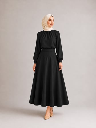 Kadın Scuba Kumaş Tesettür Ve Günlük Etek