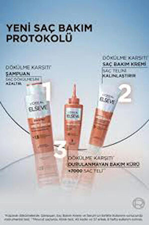 Elseve Growth Booster Dökülme Karşıtı Rutin: Şampuan & Saç Bakım Kremi & Saç Derisi Serumu