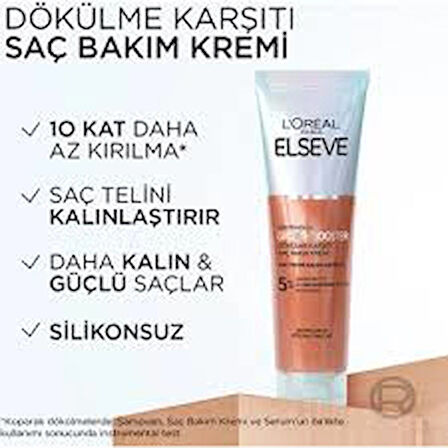 Elseve Growth Booster Dökülme Karşıtı Rutin: Şampuan & Saç Bakım Kremi & Saç Derisi Serumu