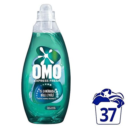 Omo Express Fresh Kötü Koku Karşıtı Beyazlar ve Renkliler için Sıvı Deterjan 1.48 lt