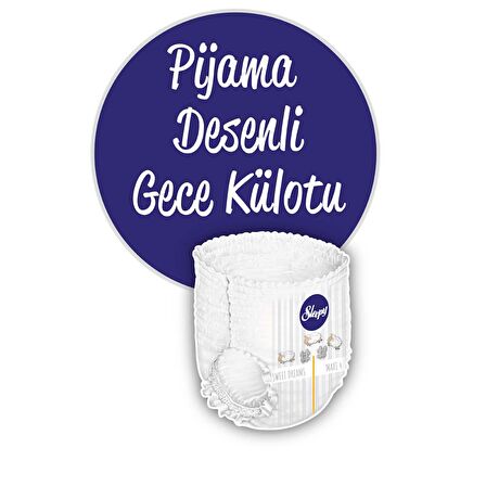 Sleepy iyi Geceler Serisi 6 Numara X Large 20'li Külot Bez