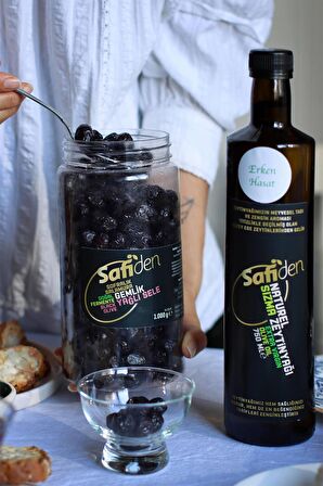 Safiden Siyah Zeytin 1 kg