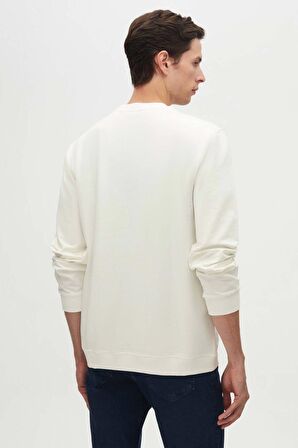 Twn Slim Fit Ekru Düz Sweatshirt 2ECE25ORT0689