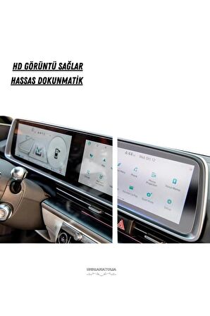 Hyundai Ioniq 5 Gösterge Panel ve Bilgi Ekran Uyumlu Nano Ekran Koruyucu