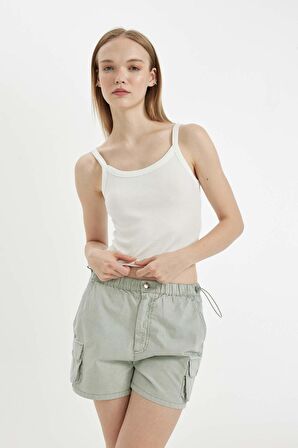 DeFacto Coool Fitted Vücuda Oturan Fitilli Kaşkorse Askılı Basic Düz Atlet B0563AX24AUWT32